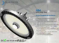 200W HB4 Wtykowy czujnik ruchu UFO High Bay 160LPW Wydajność Meanwell HBG ELG HLG Driver Opcjonalna 5-letnia gwarancja