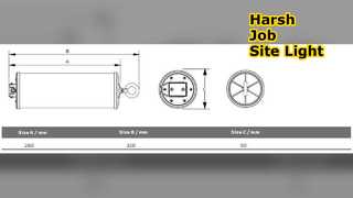 Wytrzymała lampa robocza LED o mocy 15 W do ciężkich prac