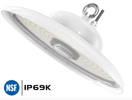 NSF UFO High Bay Standard certyfikowany projekt dla przemysłu spożywczego IP69K IK10