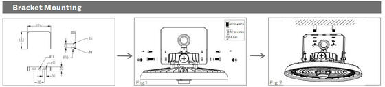 HB3 DIP Switchable Power i 3CCT UFO LED Highbay Light Stosowane w magazynach i halach logistycznych Dostawa z magazynu w Europie w ciągu 3 dni roboczych