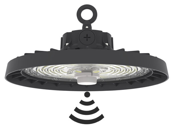 HB3H UFO LED High Bay Light z przełącznikiem DIP dla mocy i 3CCT, 100W 150LPW z opcjonalną funkcją awaryjną