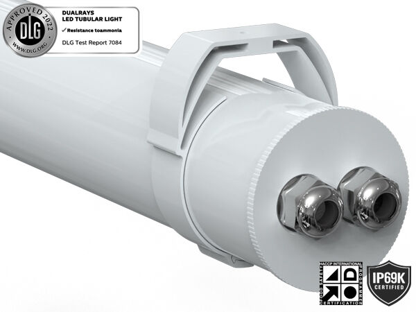 1.5m 60W IP69K IK10 TB7 LED Tubular Light for Farm z 3 lub 5 przewodami łączonymi
